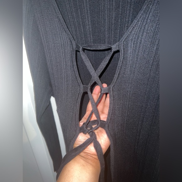 FTF Black Duster With Front Tie Size 3 - Picture 4 of 5